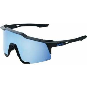 100% Speedcraft Matte Black/HiPER Blue Kerékpáros szemüveg kép
