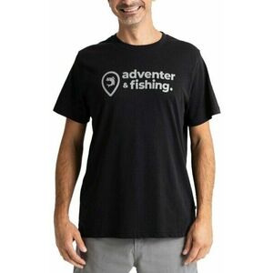 Adventer & fishing Horgászpóló Short Sleeve T-shirt Black M kép
