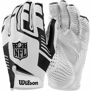 Wilson NFL Stretch Fit Receivers Gloves White/Black Amerikai foci kép