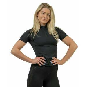 Nebbia Compression Zipper Shirt INTENSE Ultimate Black L Fitness póló kép
