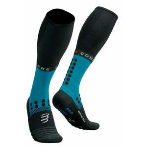 Compressport Full Socks Winter Run Mosaic Blue/Black T2 Futózoknik kép