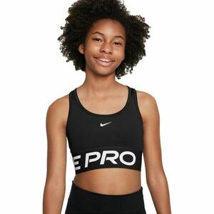 Nike PRO SWOOSH Lány sportmelltartó, fekete, veľkosť M kép