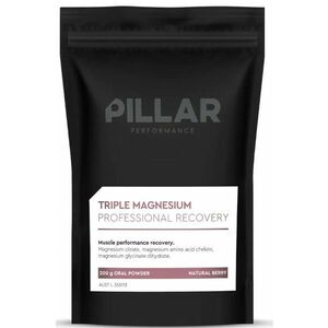 Vitaminok és ásványi anyagok Pillar Performance Triple Magnesium Professional Recovery Powder Berry (200g) POUCH kép