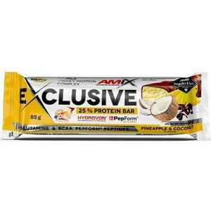 Protein szeletek és kekszek Amix Amix Exclusive Protein Bar-85g-Pineapple-Coconut kép