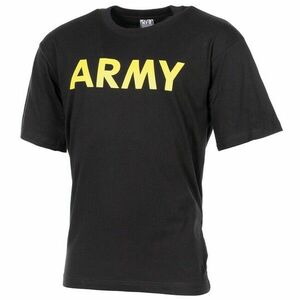 MFH Army rövid ujjú póló, fekete, rövid ujjakkal kép
