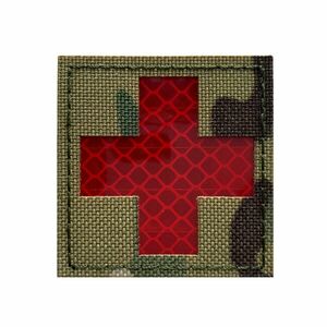 WARAGOD FELVARRÓ Reflective Fabric Cross Medic Patch Multicam kép