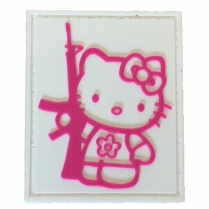 WARAGOD Tactical Kitty with gun PVC rátét kép