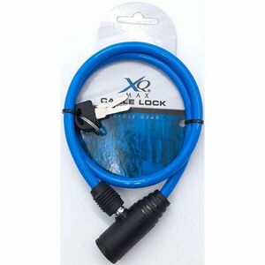 kerékpárzár kábel 0, 4x65cm xqmax - kék kép