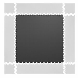 Puzzle fitness szőnyeg inSPORTline Simple sötét szürke kép