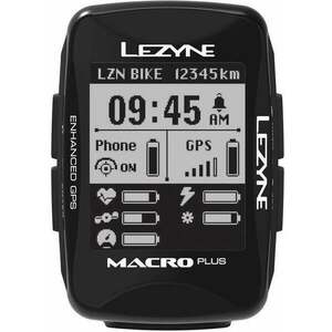 Lezyne Macro Plus GPS USB-Micro SD Kerkékpár elektronika kép