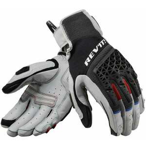 Rev'it! Gloves Sand 4 Light Grey/Black 3XL Motoros kesztyűk kép