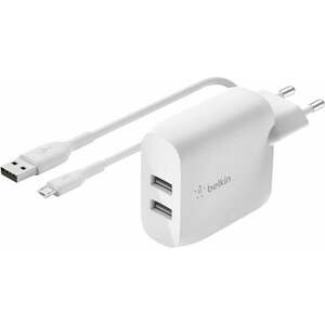 Belkin Dual USB-A Wall Charger with A-mUSB 24W kép
