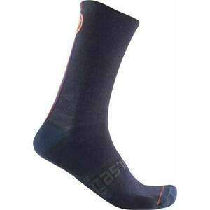 Castelli Racing Stripe 18 Sock Savile Blue 2XL Kerékpáros zoknik kép
