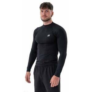 Nebbia Functional T-shirt with Long Sleeves Active Black XL Fitness póló kép