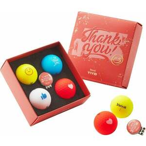 Volvik Vivid Thank You 4 Pack Golf Balls Golflabda kép