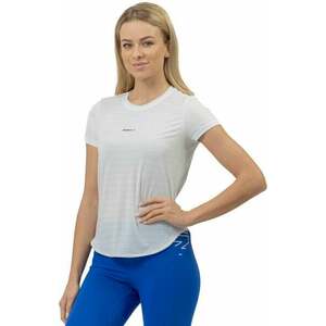 Nebbia FIT Activewear T-shirt “Airy” with Reflective Logo White L Fitness póló kép