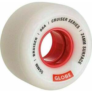 Globe Bruiser Cruiser Skateboard Wheel White/Red 55.0 kép