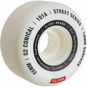Globe G2 Conical Street Skateboard Wheel White/Essential 55.0 kép