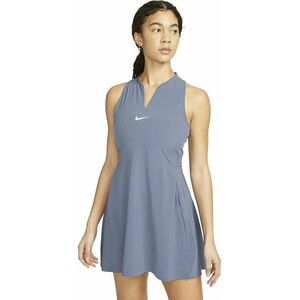 Nike Dri-Fit Advantage Womens Tennis Dress Blue/White S Tenisz ruha kép