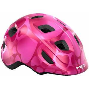 MET Hooray Pink Hearts/Glossy S (52-55 cm) Gyerek kerékpáros sisak kép