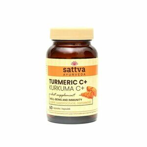 Kurkuma és C vitamin 60 kapszula - Sattva Ayurveda kép