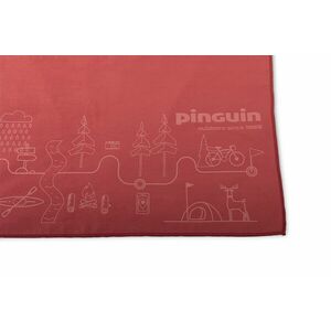Pinguin Micro törülköző térkép 40 x 40 cm, Piros kép