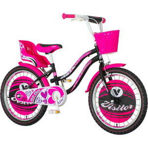 Gyerek kerékpár VENERA LITTLE HEART 20" Fekete-rózsaszín színű 1203001 kép