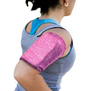 Elasztikus szövet karszalag karszalag futáshoz fitness S rózsaszín kép