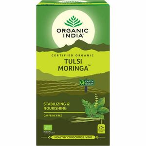 Tulsi MORINGA, filteres bio tea, 25 filter - Organic India kép