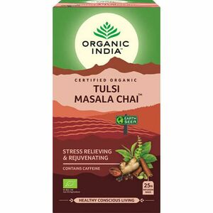Tulsi MASALA CHAI, filteres bio tea, 25 filter - Organic India kép