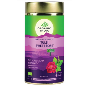 Tulsi SWEET ROSE Édes Rózsa, szálas bio tea, 100g - Organic India kép