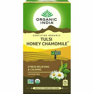Tulsi HONEY CHAMOMILE Méz Kamilla, filteres bio tea, 25 filter - Organic India kép