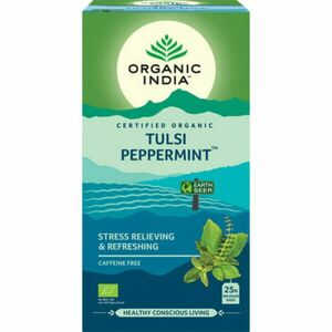 Tulsi PEPPERMINT, filteres bio tea, 25 filter - Organic India kép