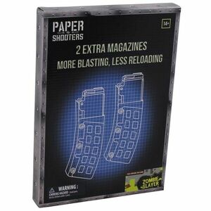 PAPER SHOOTERS Összecsukható pisztoly készlet papír lövész magazin Zombie, 2 csomag kép