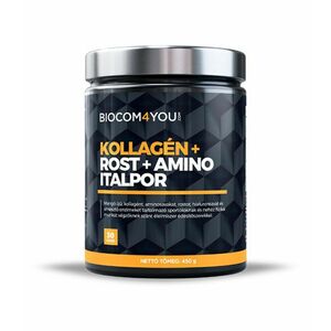 Kollagén+Rost+Amino Italpor, mangó ízű, 450 g - Biocom kép