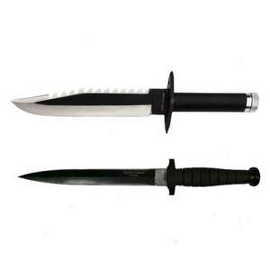 Két vadászkésből álló készlet, Taktikai kés, IdeallStore®, Rozsda... kép