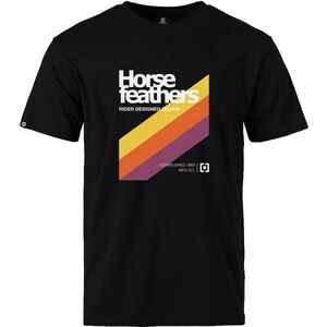 Horsefeathers VHS Férfi póló, fekete, méret kép