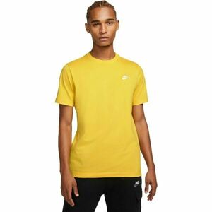 Nike SPORTSWEAR CLUB Férfi póló, sárga, méret kép