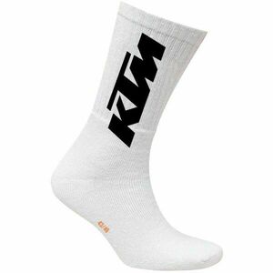 KTM SOCKS LONG Férfi zokni, fehér, méret kép