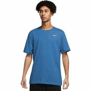 Nike DRY TEE DFC CREW SOLID M Férfi póló edzéshez, kék, méret kép