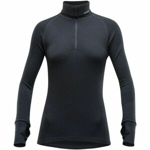 Devold EXPEDITION WOMAN ZIP NECK Női funkcionális póló, fekete, méret kép