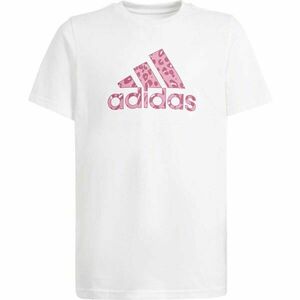 adidas ANIMAL TEE Lány póló, fehér, méret kép