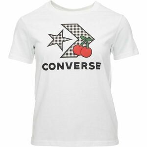 Converse CHERRY STAR CHEVRON INFILL Női póló, fehér, méret kép
