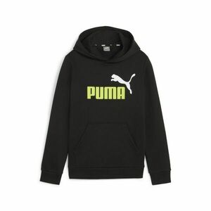 Puma ESS + 2 COL BIG LOGO HOODIE FL B Fiú pulóver, fekete, méret kép
