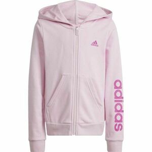 adidas LIN FZ HOODIE Lány pulóver, rózsaszín, méret kép
