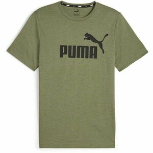 Puma ESSENTIALS HEATHER TEE Férfi póló sportoláshoz, khaki, méret kép