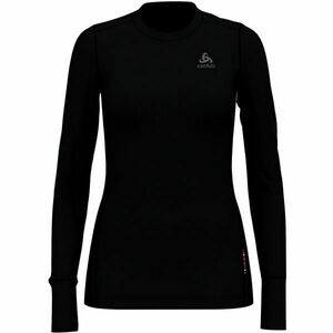 Odlo SUW TOP CREW NECK L/S NATURAL 100% MERINO Hosszú ujjú női póló, fekete, méret kép