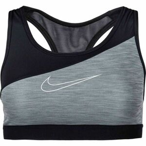 Nike SWOOSH BAND MTLC LOGO BRA Sportmelltartó, fekete, méret kép