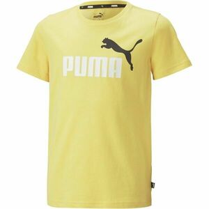 Puma ESS + 2 COL LOGO TEE Fiú póló, sárga, méret kép