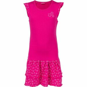 Lewro TOSCA Fodros lány ruha, rózsaszín, méret kép